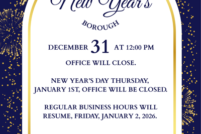 New Year's Day - Borough Office Closed