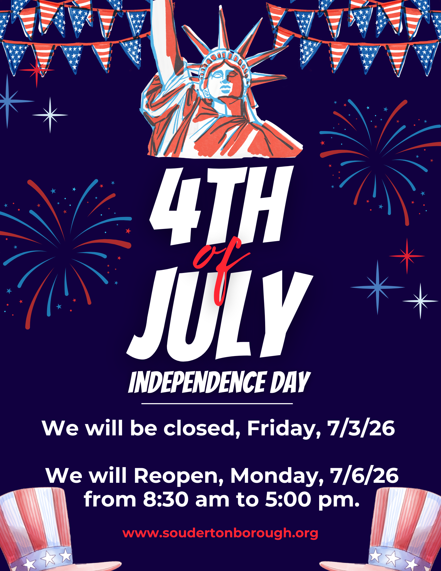 Day Before Independence Day - Borough Office Closed
