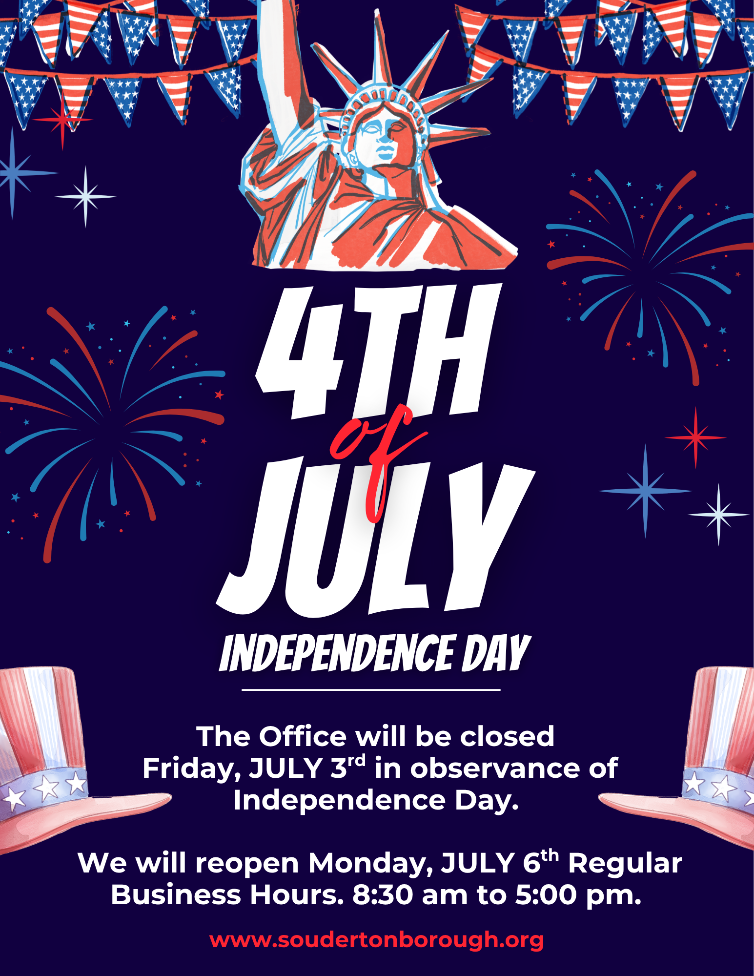 Day Before Independence Day - Borough Office Closed